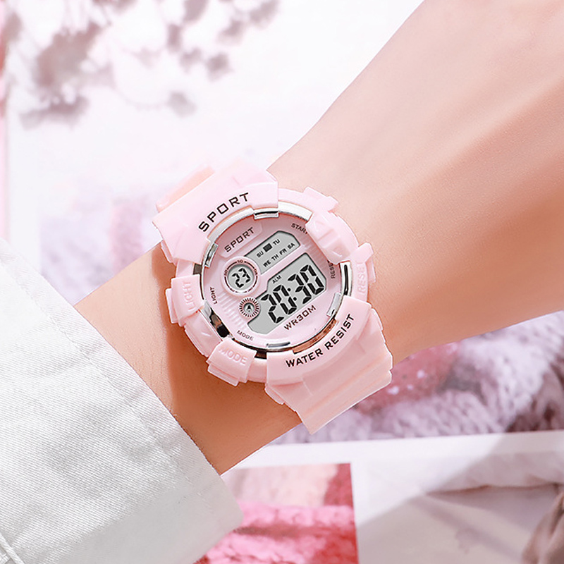Smartwatch Digital Watches For Kid Boy With Alarm - Modne zegarki dla dzieci Luminous wodoodporny