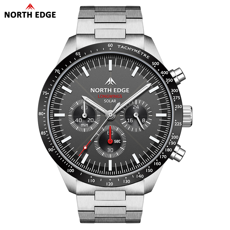 Hybrid Smartwatch - NORTH EDGE 2025 LONGWINGS męski zegarek