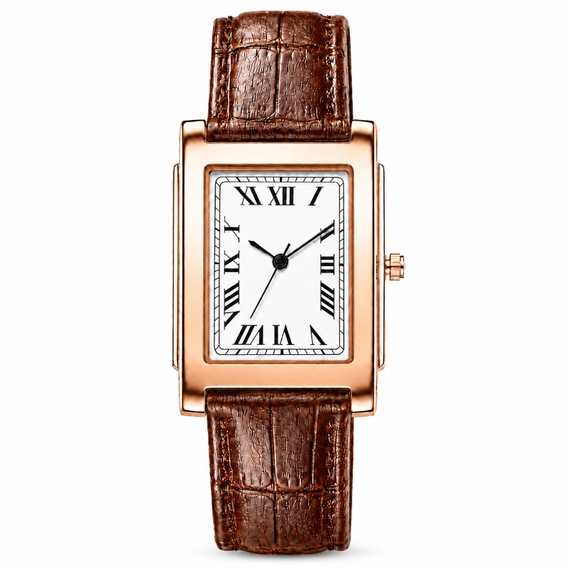 Minimalistyczny prostokątny ze – Smartwatch Vintage Watches For Men recenzja i cena