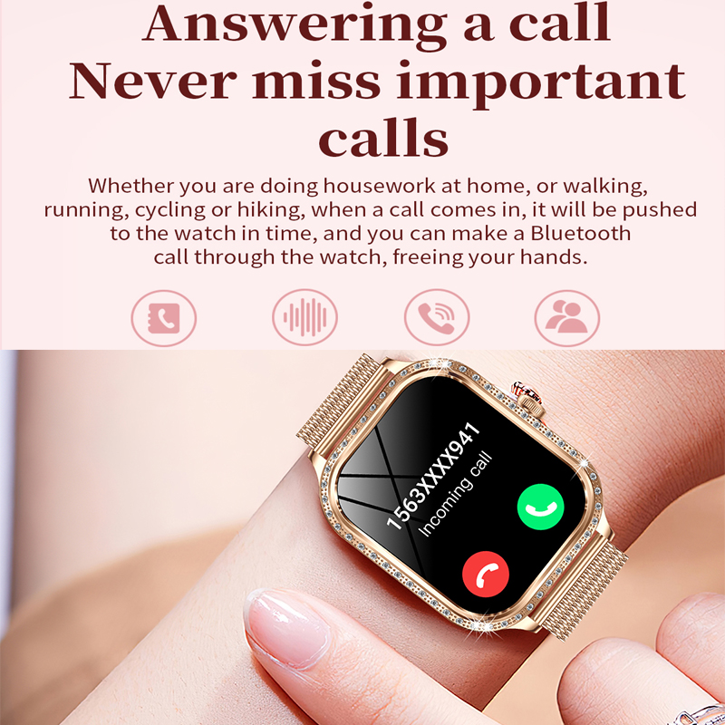 Nowy inteligentny zegarek dla  – Smartwatch Ladies Watches For Women recenzja i cena