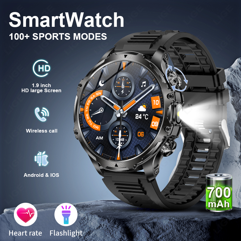 LIGE Smartwatch wojskowy męski – Timex Watches Smartwatch recenzja i cena