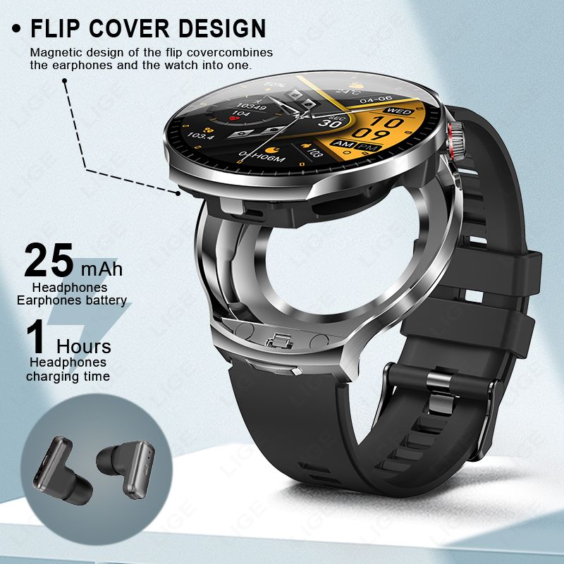 LIGE 2026 Nowe słuchawki TWS 2 – Smartwatch Noise Watches recenzja i cena