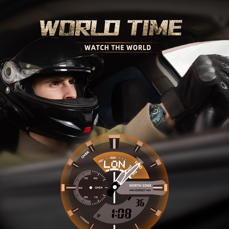 NORTH EDGE męski inteligentny  – Hybrid Smartwatch recenzja i cena